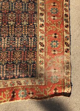 Kurd Bidjar Rug - 17'8"x3'3", Was Used For Stairs, Overall Wear, Missing En