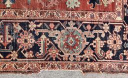 Heriz Rug - 13'1"x9', Overall Loss To Pile & Border