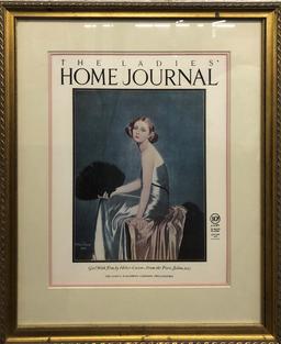 4 Framed Reprints Of Ladies Home Journal Covers - 17"x20"