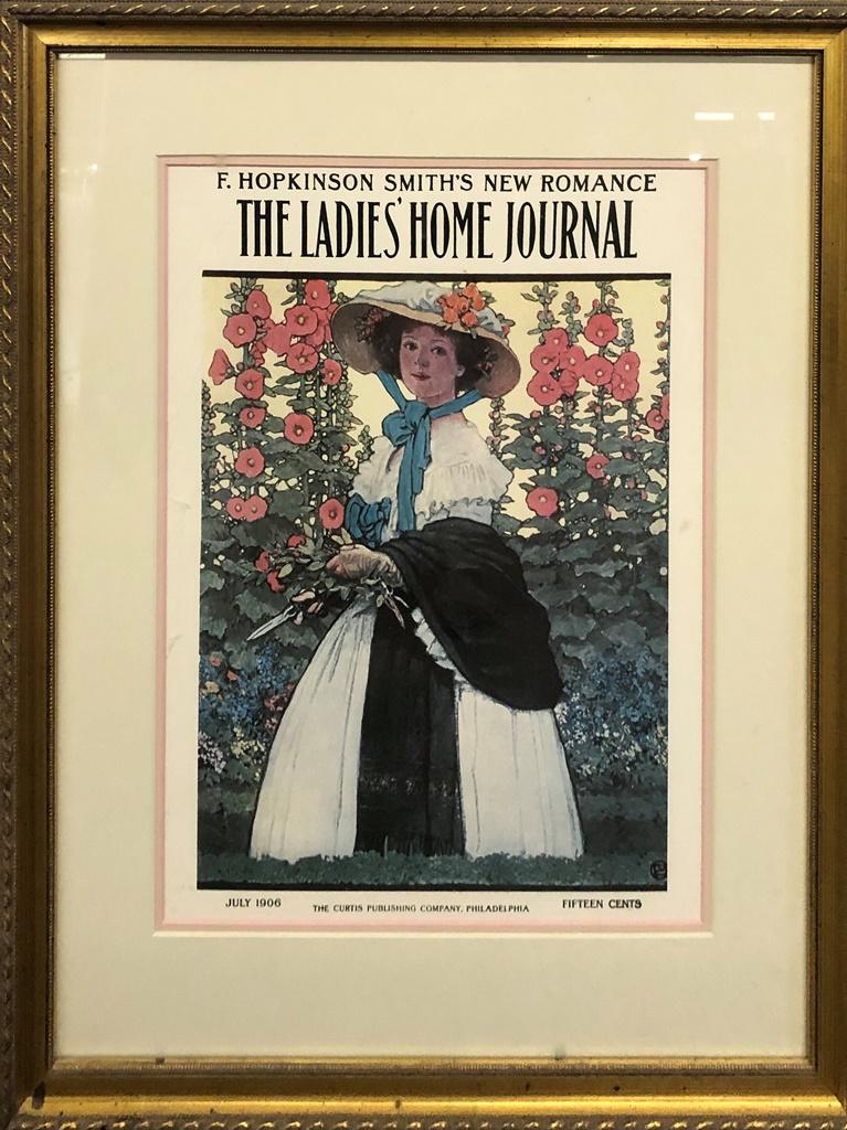 4 Framed Reprints Of Ladies Home Journal Covers - 17"x20"