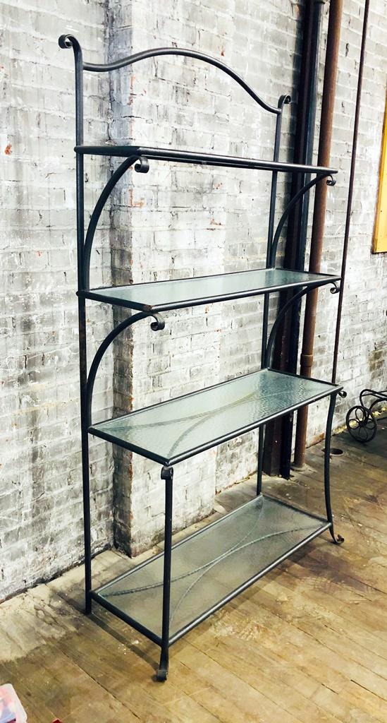 Iron Etagere - 46"x20"x79", From Hall's Kansas City - LOCAL PICKUP ONLY