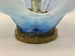 Opalescent & Glass Epergne - 11" Tall