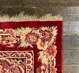 Asian Table Rug - Cotton & Art Silk, 50"x74"