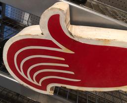 Huge Vintage Mobil Oil Co. Metal Pegasus Sign - 8'x6' - LOCAL PICKUP OR BUYER RESPONSIBLE FOR SHIPPI