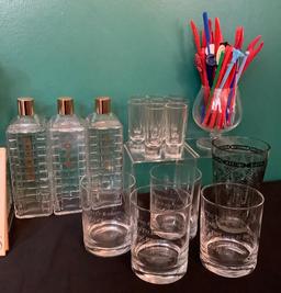 Large Lot Vintage Barware