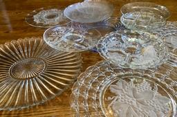 11 Vintage Glass Trays