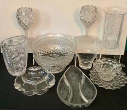 11 Pieces Vintage Glassware