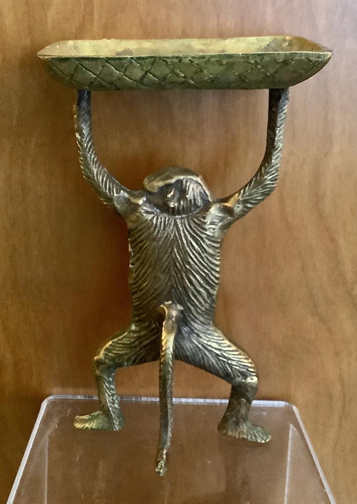 Brass Monkey Business Card Holder - 8"