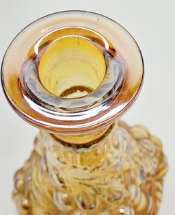 Marigold Carnival Glass Decanter - 12½"