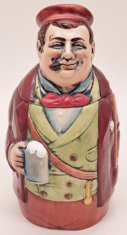 Old West Germany Stein - Man W/ Cigar, 8¼"