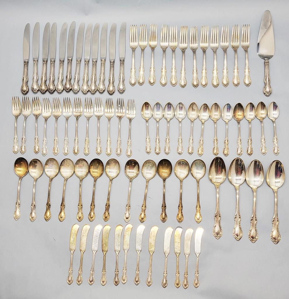 International Sterling Flatware Service For 12 - Southern Colonial, Include