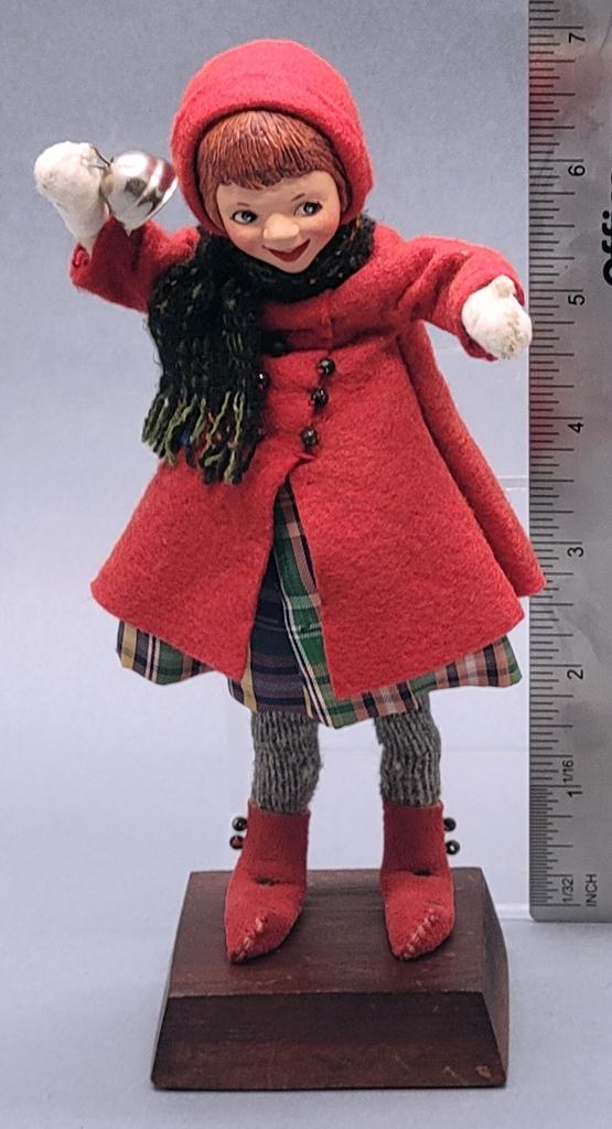 Simpich Doll - Girl Bell Ringer, 7½"