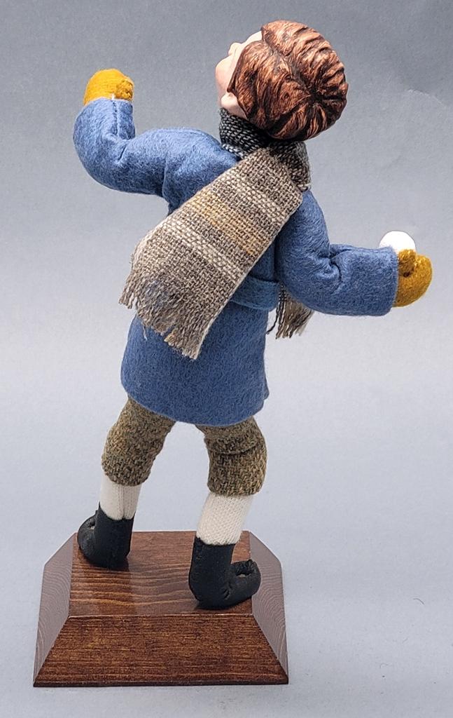 Simpich Doll - Boy W/ Snowball, 7½"