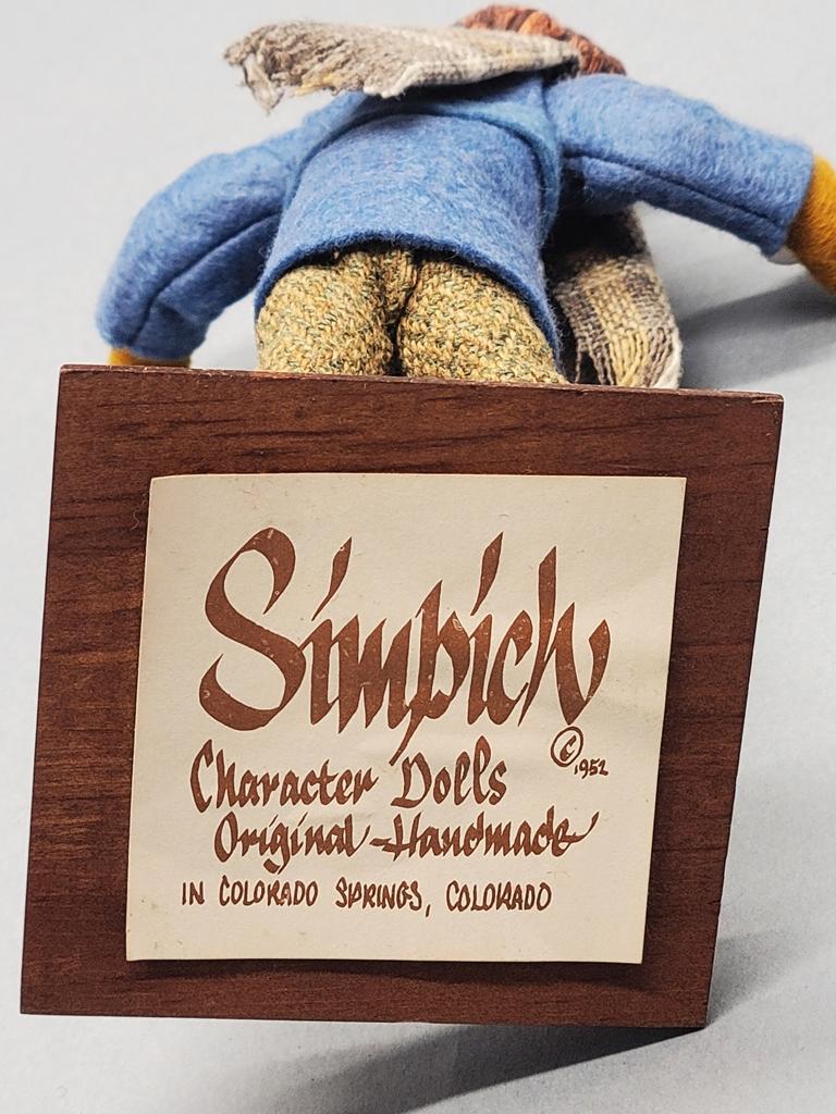 Simpich Doll - Boy W/ Snowball, 7½"