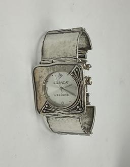 Silpada Sterling Square Panel Watch (1.80 Ozt Total Weight)