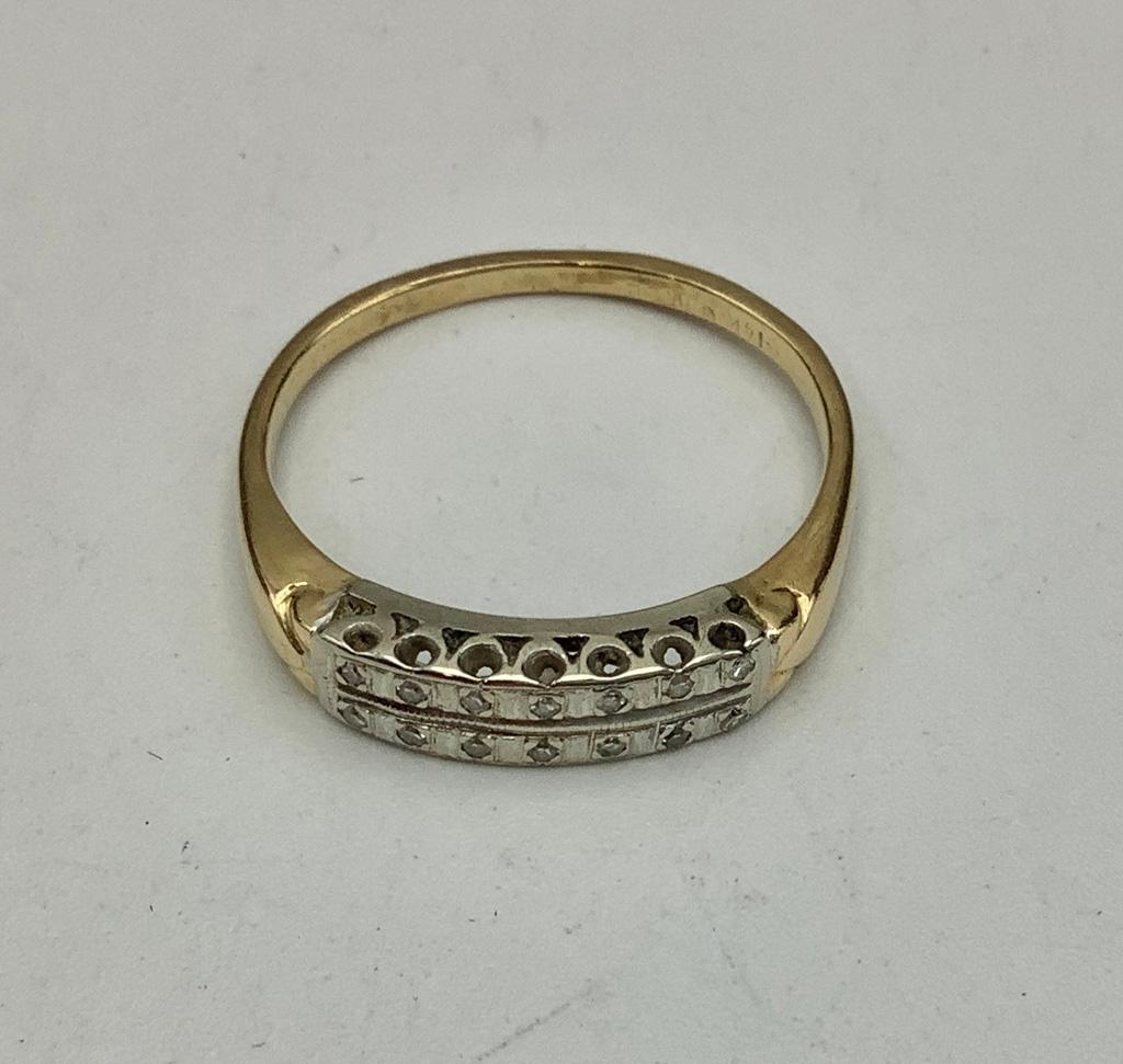 14kt Diamond Ring - Size 7¼ (2.2g Total Weight)