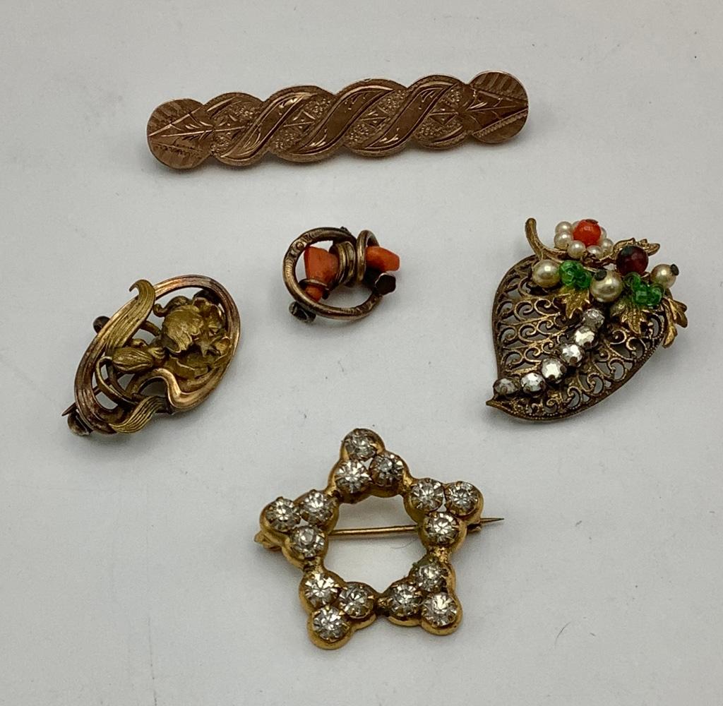 5 Edwardian Era Pins