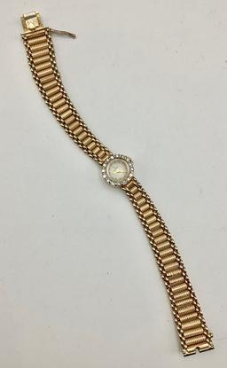 14kt Ladies Diamond Vintage Rolex Watch W/ Original Box - 7" (33.2g Total W