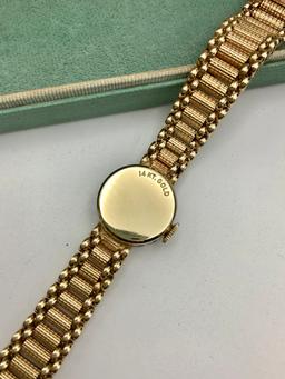 14kt Ladies Diamond Vintage Rolex Watch W/ Original Box - 7" (33.2g Total W