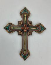 Jay Strongwater Cross W/ Swarovski Crystals - 7"x5.5"