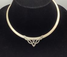 Irish Silver Collar Necklace (1.04g Total Weight)