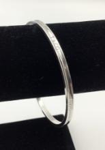 Tiffany & Co. Sterling Bangle Bracelet (0.42 Ozt Total Weight)