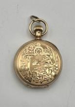 14kt Hunter's Case Pocket Watch - 1½" (56.7ozt Total Weight), As Found, Sma
