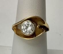 14kt Ring W/ 1 Brilliant Cut Diamond (1.04 Ct, Color Grade 1 Internal Grade