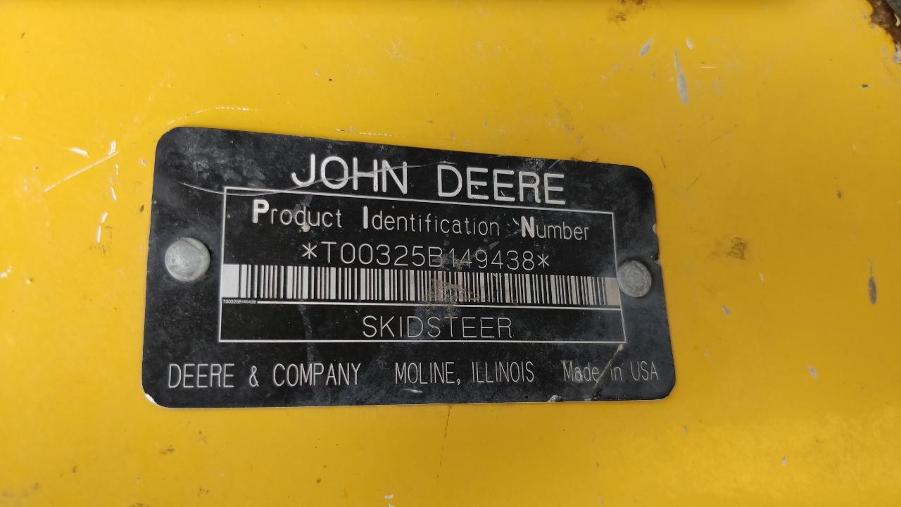 2007 John Deere 325 Diesel Skid Steer W/ 4x4,