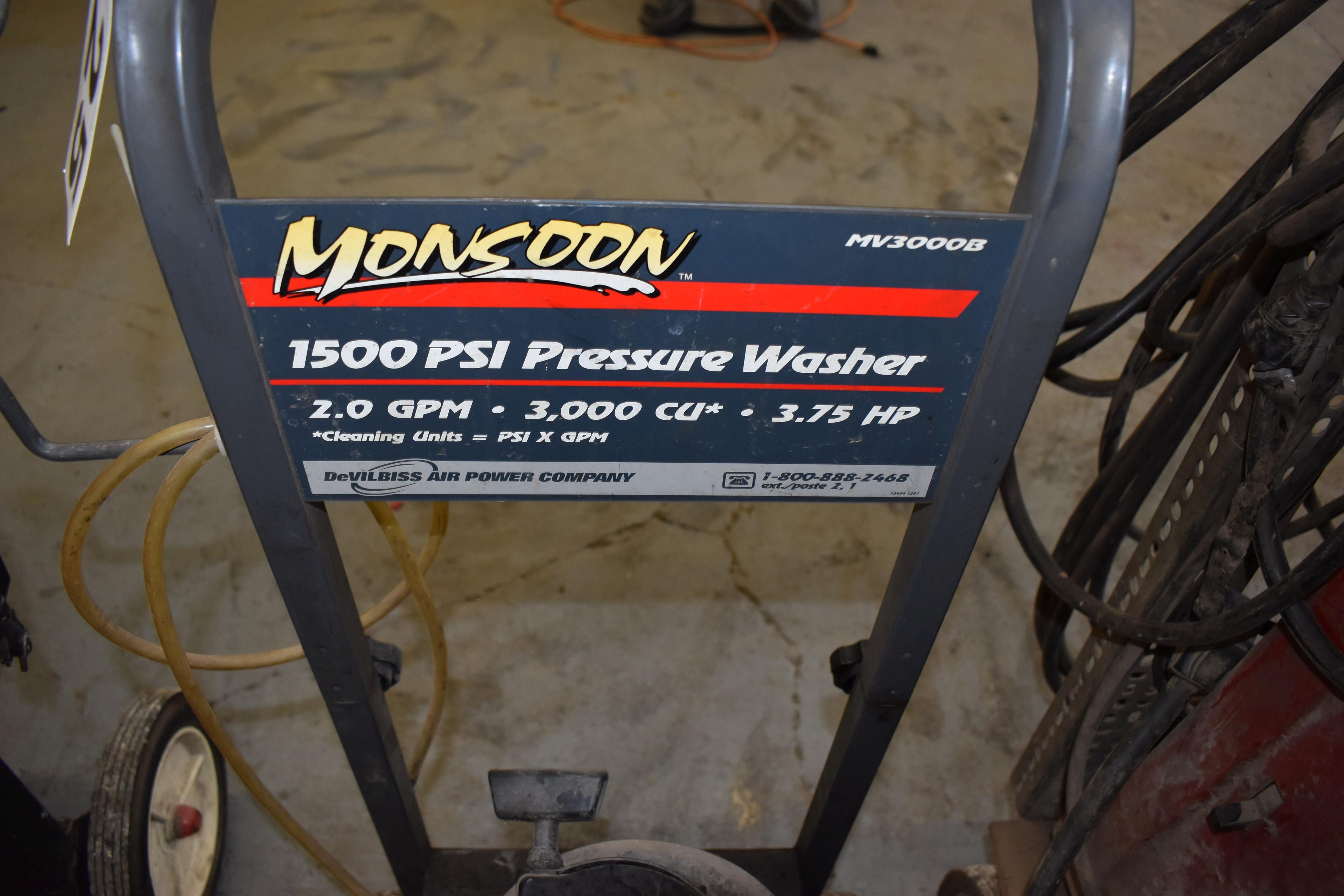 Monsoon 1500 Psi Gas Pressure Washer