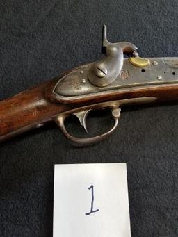 Harper Ferry, Mod 1816, NSN, Musket, 69 cal, Converted to percussion, dated 1836, Marked U.S.