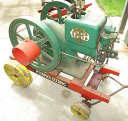 IH McCormick Deering 3 HP Staionary Engine On Steel Wheel Cart Engine Loose