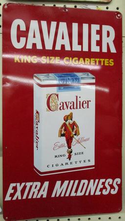 Cavalier Cigarette Sign (nice condition)