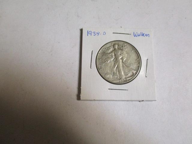 Walking Liberty Half  1938 D