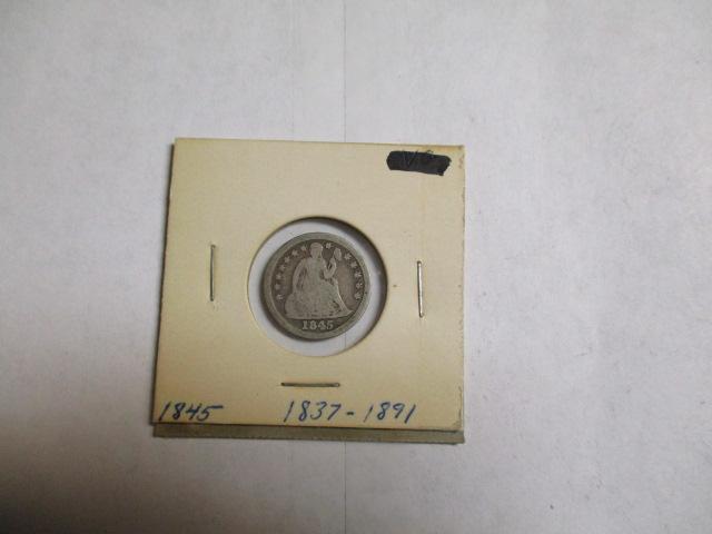 Liberty Seated Dime 1845