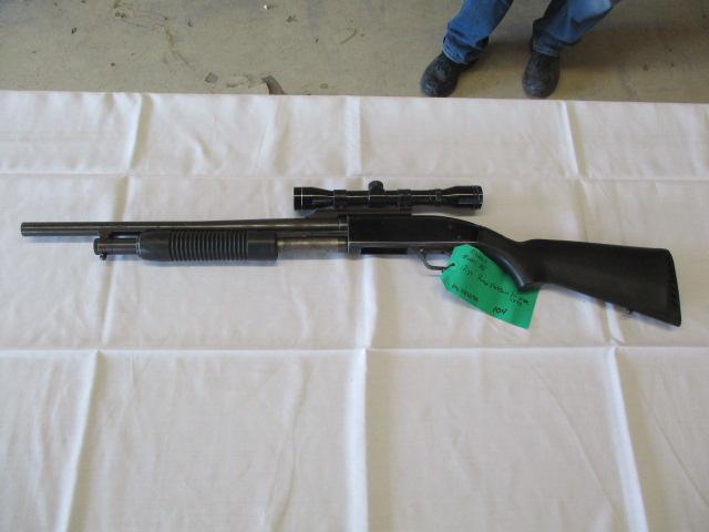 Mossberg Maverick model 88 12 GA pump w/scope ser. MV38369A