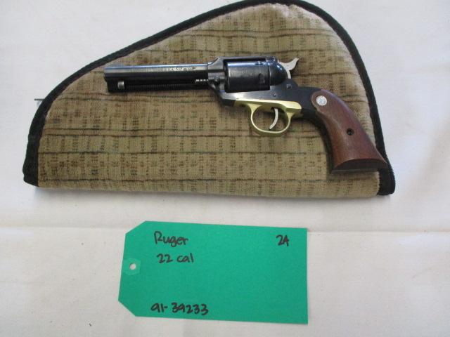 Ruger .22 Cal revolver ser. 91-39233