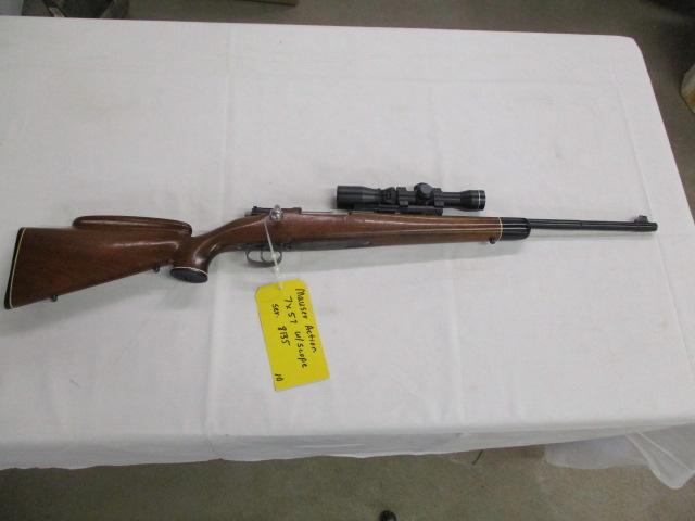 Unknown maker, Mauser action 7x57 bolt action w/scope ser. 8135