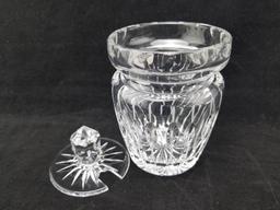 Kusak Bohemia Crystal Jam Jar & Footed Dish