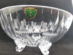 Kusak Bohemia Crystal Jam Jar & Footed Dish