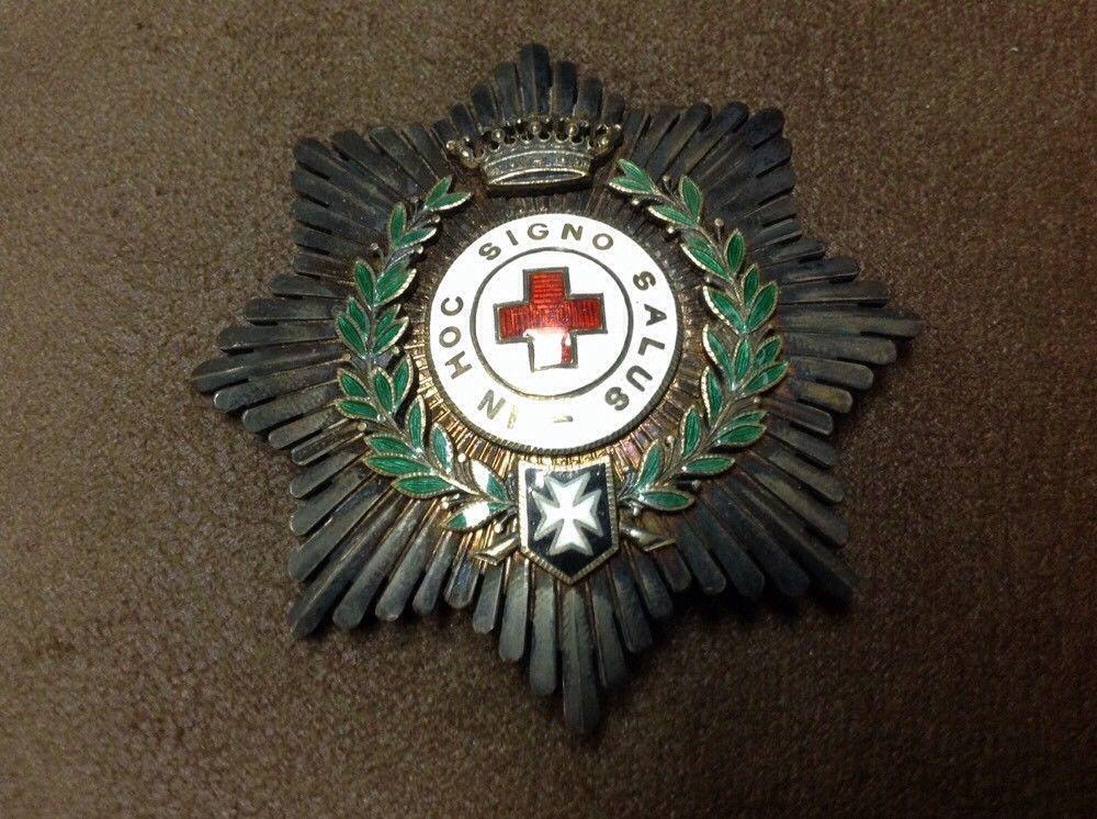ww2 in hoc signo salus breast star order red cross spain 1st class commander