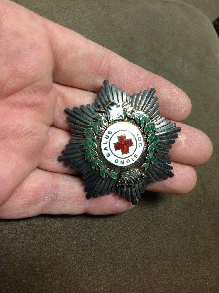 ww2 in hoc signo salus breast star order red cross spain 1st class commander