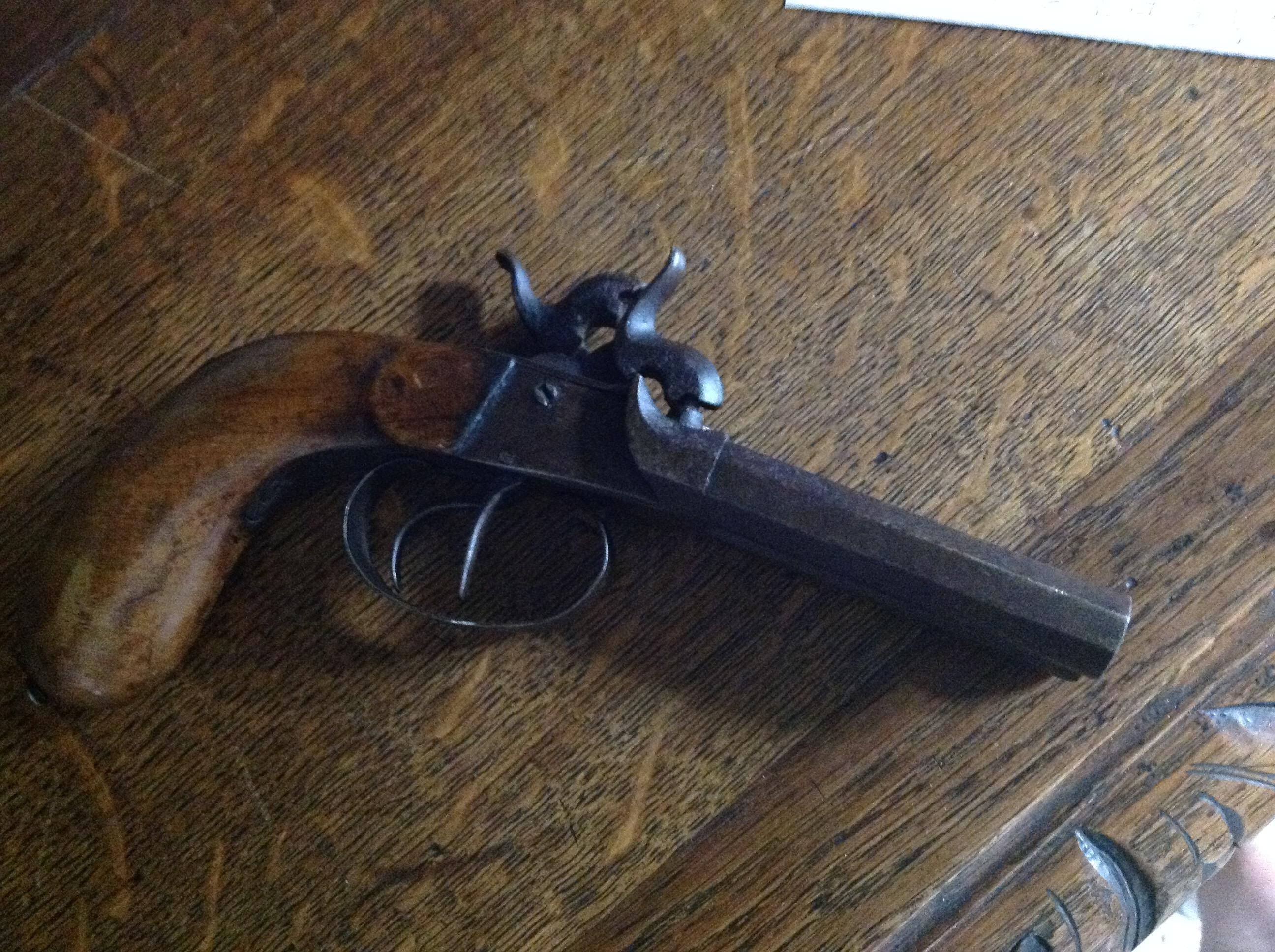 double barrel black powder unknown maker