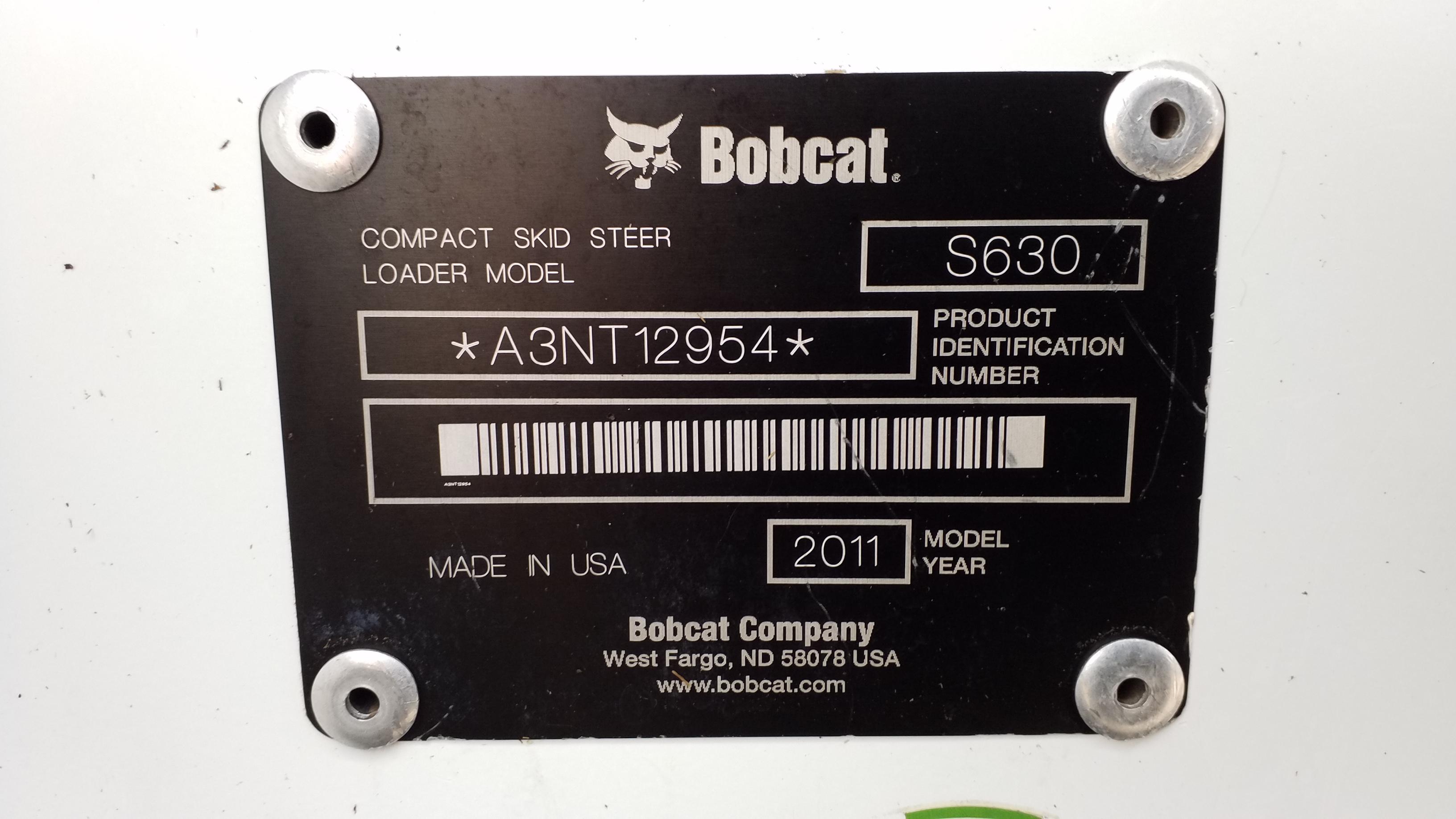 2011 BOBCAT S630 621