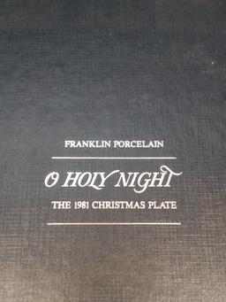 Franklin Porcelain Plate-1981 O Holy Night