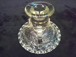 Pair EAPG Crystal Candlesticks