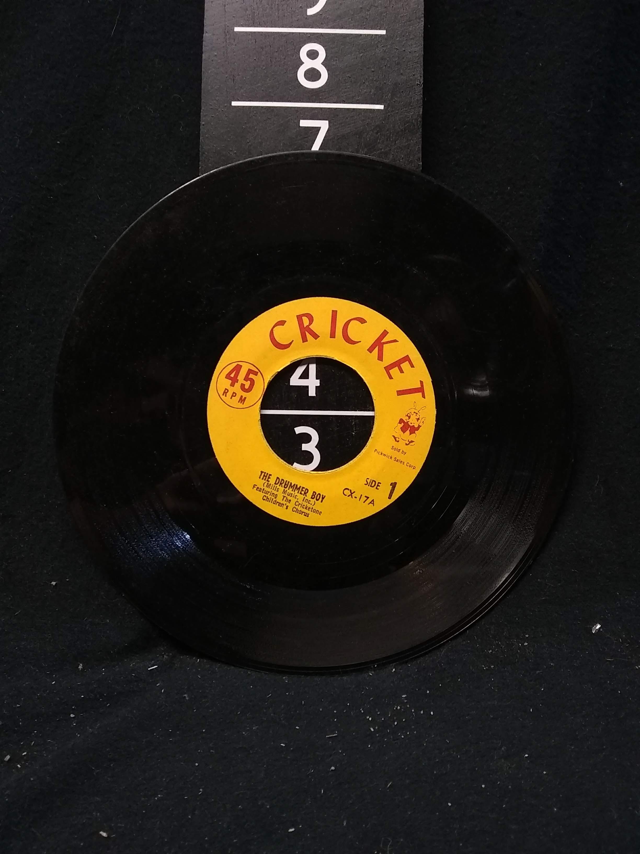 Vintage Children's 45 Record-The Drummer Boy