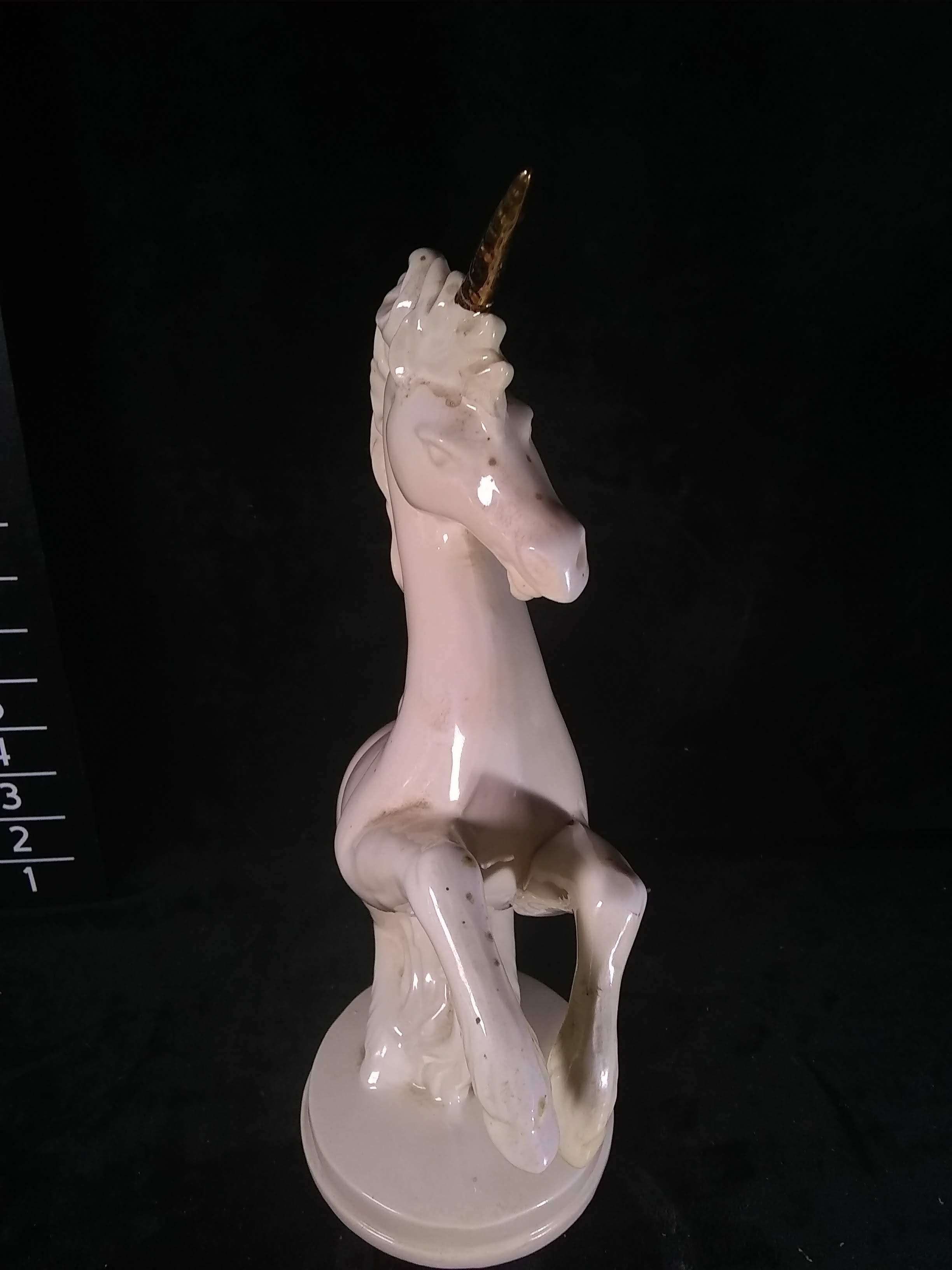 Ceramic Unicorn Figure