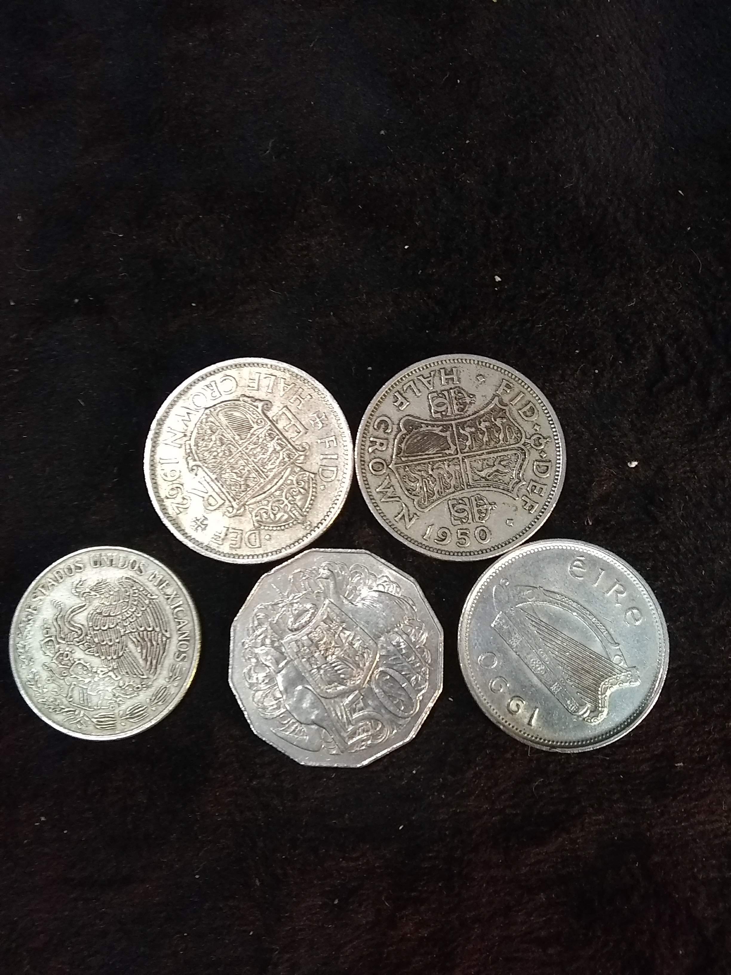 Collection 5 Assorted Foreign Coins