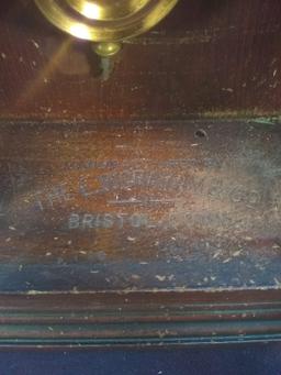 Antique Gingerbread Clock with Pendulum and Key -no hands